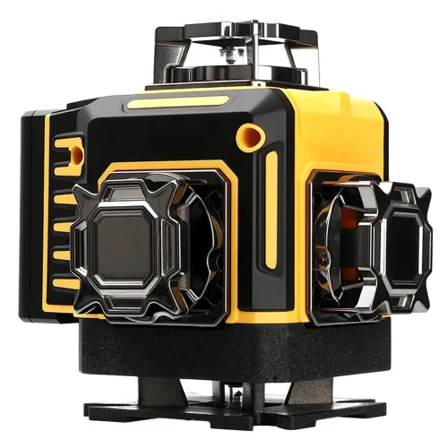 New 16 Lines 4D Laser Level Remote Control 4 Colors Beam 360 Horizontal & Vertical Powerful Lines Laser Levels Power Display 2 Batteries