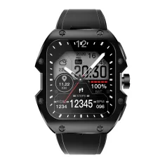 75 Days StandbyRogbid Mille 1.91 inch IPS 5ATM IP69K Waterproof BT5.3 Heart Rate Blood Pressure SpO2 Monitor Fitness Tracker Outdoor Rugged Smart Watch