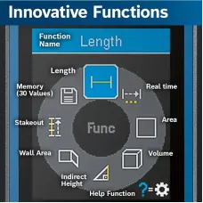 Professional GLM50-23G Green Laser Range Finder 50m Measurement IP65 360 Tilt Sensor High Accuracy