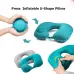 U-Shaped Travel Pillow Press Inflatable Pillow Neck Portable Foldable Outdoor Travel Car Aircraft Inflatable Ring Neck Pillow