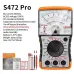 S471Pro S472Pro Analog Multimeter Portable Voltage Tester 1000V DC Measurement Resistance Capacitance Current Detection Needle Type