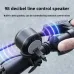 ESLNF 98 dB Mini Bicycle Horn Bluetooth 5.0 Speaker Waterproof Dustproof Aluminum Alloy Wire-controlled Warning Bell for Bike Motorcycle Riding Safety