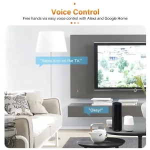 S06 Pro Tuya Smart IR Remote Control Built-in Temperature and Humidity Sensor for Air Conditioner TV DVD AC Works with Alexa Google Home