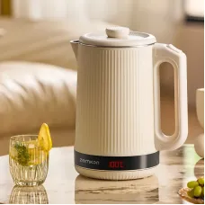 Zemkon 2.2L 1500W Electric Kettle Household Constant Temperature Kettle Automatic Insulation Teapot 304 Stainless Steel Liner Health Kettle