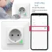 Tuya 16A WiFi Smart EU Wall Socket Power Monitoring Outlet Timing Function APP Remote Control Voice Control with Alexa Google Home