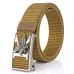 ENNI125cm Men's Tactical Nylon Belt Adjustable Luxury Eagle Metal Automatic Buckle Canvas Belts Casual Sports Belts