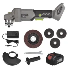 Drillpro 20V Brushless Blue EU Plug/Gray US Plug 8000rpm 125mm Electric Angle Grinder