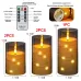 5-Piece Set LED Electronic Candle Acrylic High Simulation Glass Cup LED Swing Wax Plastic Copper Wire Lampwith Remote Control