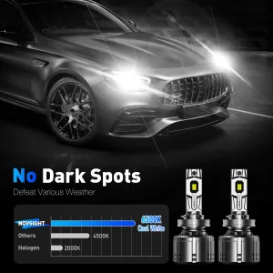 NOVSIGHT A500-T1 240W High Power 2pcs  50000 LM Car LED Headlights 6500K Cool White IP68 Waterproof