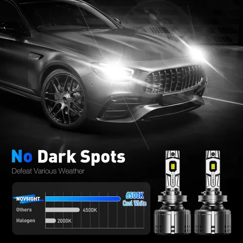 NOVSIGHT A500-T1 240W High Power 2pcs  50000 LM Car LED Headlights 6500K Cool White IP68 Waterproof