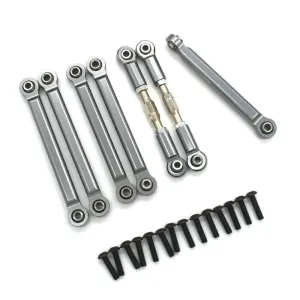 7PCS Pull Rods For ZD Racing DBX-10 1/10 Rc Car Metal Whole Vehicle Parts