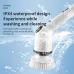 Tevorex Electric Cleaning Brush Spin Scrubber 9 Replacement Brush Heads,3 Adjustable Sizes,Dual Speeds,Lightweight USB Handheld Design
