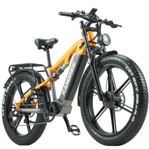 EDIRECT RANDRIDYX80M-2 48V 20Ah 2*1000W Recommended Top Speed 25KM/H 26*4.0 Inch Electric Bike 40-90KM Max Range Max Load 200KG