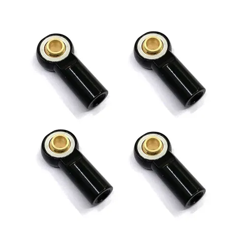 4PCS Metal M3 Aluminum Link Tie Rod End Ball Joint for 1/10 Crawler SCX10 D90 Racing RC Car Parts