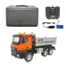 Huina 1598 2.4G 14CH 6WD RC Car Dump Truck RTR Half Alloy Full Proportional Control Simulation Sound and Light Vehicle Model