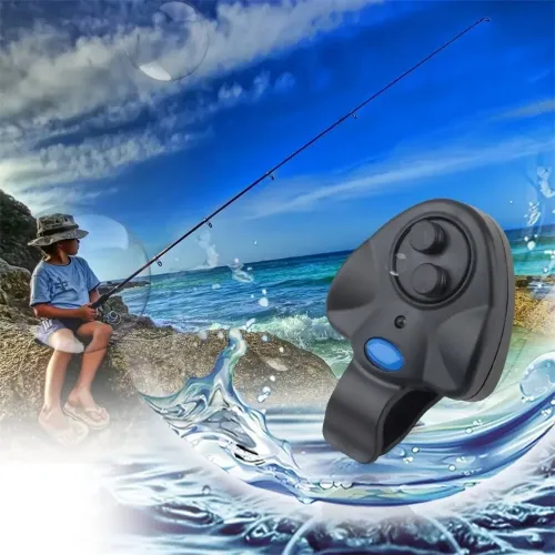 YOLO Fishing Alarm with LELight Loud Sound Fish Bell Clip-On for Rod Fishing Tackle Accessories