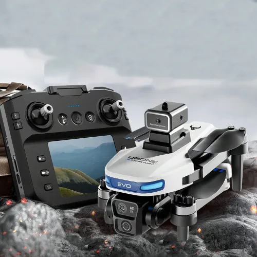 USA DirectBeast SG901 PRO & MAX GPS 5G WiFi FPV with 4.5inch LCD Screen Controller 720P HD Dual Camera Servo Gimbal 360 Obstacle Avoidance Brushless Foldable RC Drone Quadcopter RTF Two Batteries