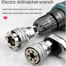 Universal Wrench Socket Chrome Vanadium Steel 10-19mm 3/8 Inch High Torque Reliable Tool for Car Mechanical Repair