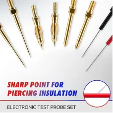 8018plus Multimeter Test Leads Kit Gold Plated Interchangeable Probe Heads Electrical Alligator Clips Multimeter Accessories