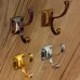 Retro Zinc Alloy Mount Hooks Towel Clothes Hat Coat Hanger for Door Wall