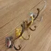 Retro Zinc Alloy Mount Hooks Towel Clothes Hat Coat Hanger for Door Wall