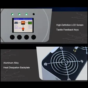 MPPT 40A 50A 60A 80A 100A 120A Solar Charge Controller Current 99 Percent Efficiency LCD Display Remote Monitoring Photovoltaic System Short Circuit Overvoltage Protection IP22 Quiet Design