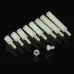 Suleve M2NH2 M2 Nylon Screw White Hex Screw Nut Nylon PCB Standoff Assortment Kit 140Pcs
