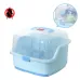 Baby Portable Bottle Drying Racks With Anti-dust Cover Large Nursing Bottle Storage Box Baby Dinnerware Organizer