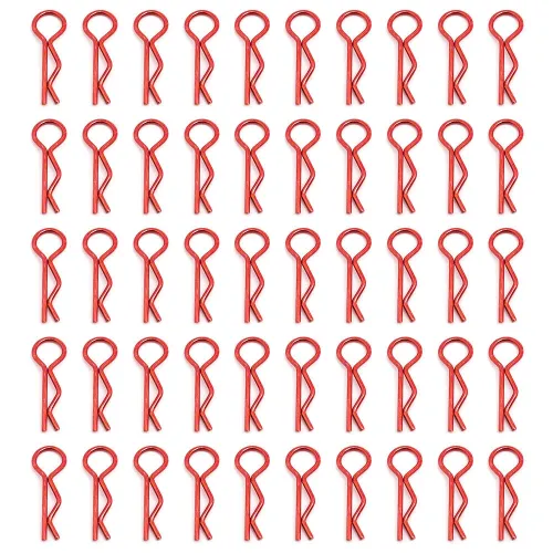 100PCS Universal RC Body R-Type Clips Pins for All 1/10 1/12 Scale Redcat HPI Himoto HSP Exceed RC Car Parts Truck Shell Replacement