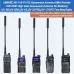ABBREE AR-168 V1/V2 Gooseneck Tactical Antenna Dual Band VHF/UHF 144/430MHz High Gain SMA-Female for Baofeng UV-5R UV-K5 Walkie Talkie Accessory