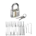 5/19/25PCS Unlocking Locksmith Practice Lock Pick Key Extractor Padlock Lockpick Tool Kits