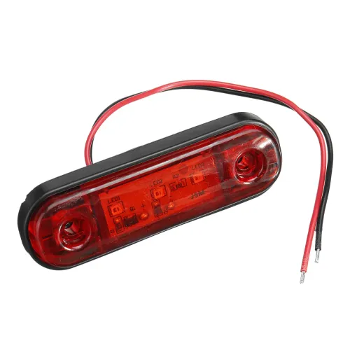 LED Side Marker Indicator Light Waterproof For 12V 24V Trailer Truck Bus Lorry Van
