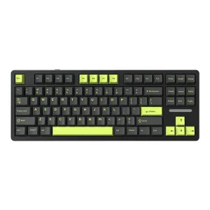 Delux KM87PRO Mechanical Gaming Keyboard Three-mode Gasket Structure Hot Swappable 87 keys Layout RGB Two-color Injection PBT Keycaps Rechargeable Wired E-sports Gamer Keyboards