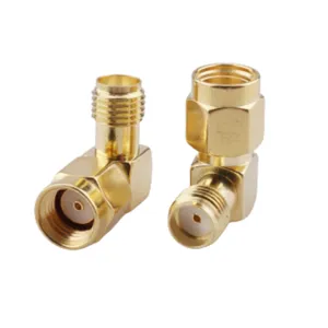 SMA RP-SMA 90 Right Angle Adapter (Male to Female) for FPV Drone Antenna