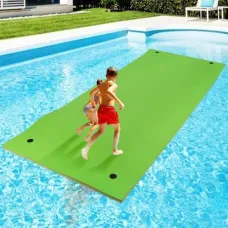 WARMOUNTFloating Water Pad for Single, 7 x 3 FTear-Resistant 3-Layer XPFoam Floating Mat Recreation Relaxing Lily Pad for Pool Lake River Ocean Boats Outdoor Water Activities