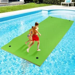 WARMOUNTFloating Water Pad for Single, 7 x 3 FTear-Resistant 3-Layer XPFoam Floating Mat Recreation Relaxing Lily Pad for Pool Lake River Ocean Boats Outdoor Water Activities