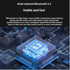 Wireless bluetooth Earphone HiFi Sound HD Calls 36H Playback LED Digital Display Low Game Delay Earclips Sports Headphones