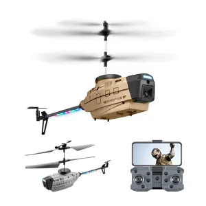 KY202 Black Bee 4CH 6-Axis 4K Dual Camera Air Gesture Obstacle Avoidance Intelligent Hover RC Helicopter RTF