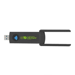 1300Mbps 2.4G/5G Dual Band USB3.0 WiFi Adapter Wifi Dongle USB Network Card Free Driver with External High Gain Dual Antenna for PC Laptop Computer
