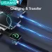 USAMS SJ754 3A 72W Type-C to Type-C+Type-C+iWatch Colorful Lighting Cable Fast Charging Data Transmission Tinned Copper Core Line 1.2M Long for iPhone 17 17Pro 16 15 Pro Max for HUAWEI for SAMSUNG for iWatch