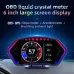 6-inch LCD Screen P3 Car Head Up Display 36 Function OBD+GPS Dual System HUD Slope Meter Accelerometer Breathing Ambient Light