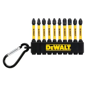 DT7274 for DEWALT Screwdriver Bits Kit 10PC 57mm Mixed PH PZ Extreme Impact CNC Torsion Zone Optimized Tip Geometry Full Fit Head