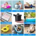 USB Rechargeable Portable Electric Air Pump 2000mAh Battery Lightweight Design 3 Nozzle Options Quick Inflation Deflation for Air Mattress Pool Floats Vacuum Bags Camping