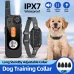 KT06 Electric Dog Training Collar with Remote Control Vibrator Pet Dog Bark Stop Shock Collar Beep Built-in Flashlight IPX7 Waterproof 2000FT Range USB Charging for All Sizes Dog Training Controller