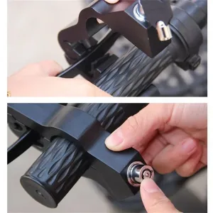 XANEAnti-Theft Aluminum Alloy Handlebar Lock for Bike Motorcycle E-Bike Universal Portable Bicycle Secure Lock