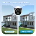 MOES Tuya 3MP 4G Solar Security Camera with Solar Panel 3MP HD Dual Night Vision Human Detection Alarm 7800mAh Battery IP65 Waterproof Smart Life APP Outdoor Wireless Surveillance Monitor Cameras