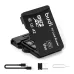 Budi CP580 TF Card Reader with TF Card Appearance Design 8 TF Cards Stroage Slots Support 480Mbps High Transmission Speed Memory Card Reader Case