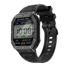 DT108 1.96inch HD Screen GPS Track AI Voice Assistant bluetooth Call Heart Rate Blood Oxygen Monitor Sleep Monitoring Electrocardiogram Function Multi-sport Modes Music Playback IP68 Waterproof Smart Watch