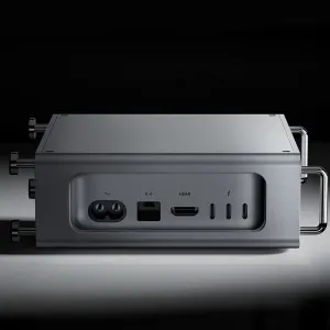 Ulanzi QT01 Mini Aluminum Alloy Computer Case for Mac Mini M4/M4 Pro with Magnetic Side Stand Dustproof Shockproof Expansion Case