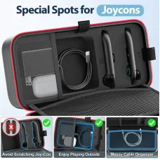 for Switch 2 & Switch Original & Switch OLED Large Storage Bag Anti-Scratch Waterproof Travel Carrying Case for Nintendo Switch